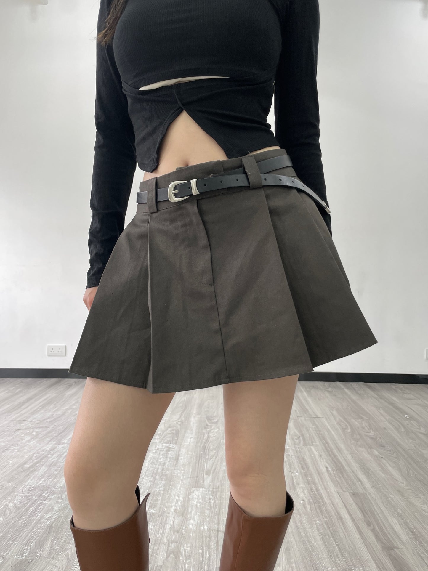 Cutie Pleated Mini Skirt